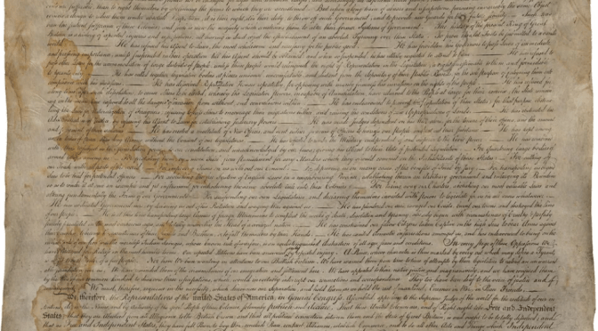 The Declaration of Independence